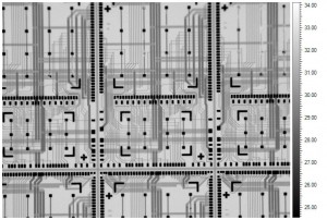 IC回路パターンのIR像