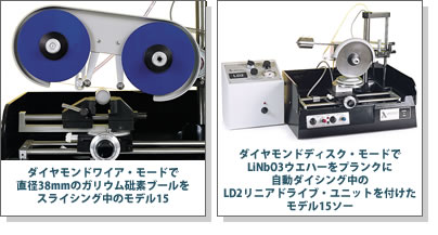 CS30トリム・ソー/GTS1は薄片を200μm迄薄くトリミングします